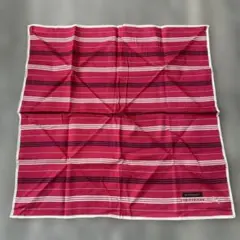 BURBERRY ストライプ ハンカチ 赤　新品未使用