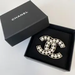 CHANEL シャネル ココマーク パールブローチ ゴールド B24V