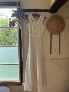 大セール！デッドストック　1970年代　ヨーロッパ　ドレス　ウェディングにも