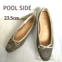 ✨美品✨POOL SIDE/ゴールドグリッターバレエシューズ/リボンのサムネイル
