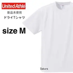 ユナイテッドアスレ 新品 4.1oz ドライアスレチック Tシャツ 白 M