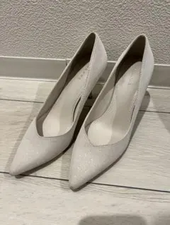 RANDA ビジューヒール グリッターパンプス