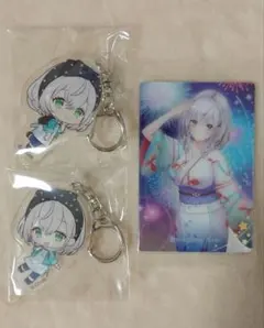 白銀ノエル　しらけん　セブンイレブン　アクリルキーホルダー　2個セット