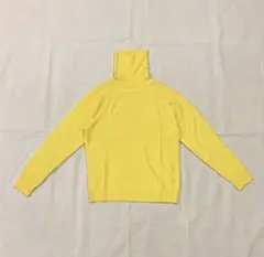 00’s Y2K Vintage Grunge イエロー タートルネック ニット