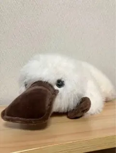 なかよしこよし　カモノハシ　おっきめ　ぬいぐるみ ホワイト かものはし 白色のサムネイル