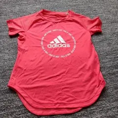 adidas 赤 半袖 Tシャツ　140センチ