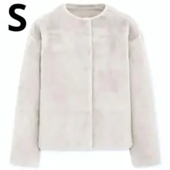 UNIQLO スムースヤーンフリースノーカラージャケット Sサイズ