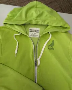 Aeropostale ジップアップパーカー ライトグリーン L　ユニセックスのサムネイル