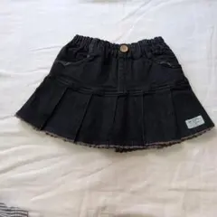 超美品　OLIVE des OLIVE プリーツ ダークデニム サイズ…90cm