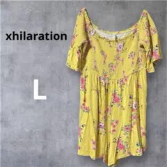 花柄マスタードオールインワン Lサイズ おすすめxhilaration