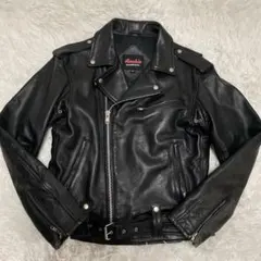 良品✨Rookie Leathers ダブルライダース　牛革　XL
