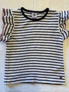 PETIT BATEAU ボーダー フリル Tシャツ 110cmのサムネイル
