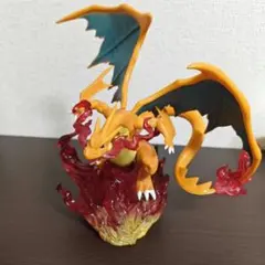 検品済 微瑕 リザードン フィギュア 炎エフェクト付き 20×20cm