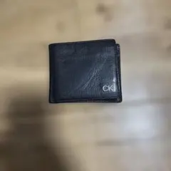 Calvin Klein ブラック 二つ折り財布