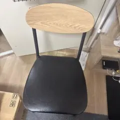 木製背もたれ ダイニングチェア ブラックのサムネイル
