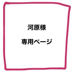 河原様　専用ページ