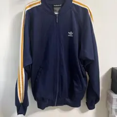 adidas トラックジャケット S 80s 万国旗　ビッグ