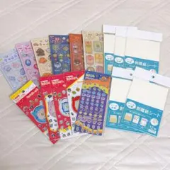 きゅるるんシール　たまごっちシール　剥離紙シート　計17点セット