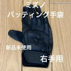MIZUNO バッティング用手袋 ブラック Lサイズ