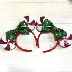 ミニー カチューシャ 2個セット ディズニー キャンディ クリスマス