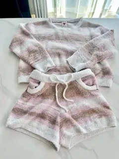 ジェラートピケ　ルームウェア上下セット