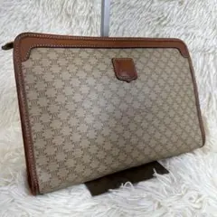 【極美品】セリーヌ セカンドバッグ マカダム柄 トリオンフ PVC メンズ