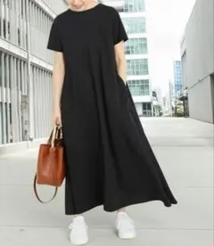 タイムセール❗️IENA イエナ♥フレアデザインワンピース Tシャツワンピースのサムネイル
