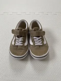 Vans ベージュ スニーカー キッズ用　17cm バンズ