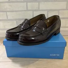 HARUTA ダークブラウン ローファー 3E