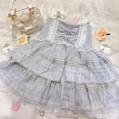 メッセージリボンシアーチェックスカパン　LIZ LISA
