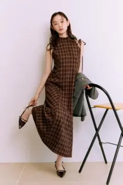 Lily brown リリーブラウン アメスリチェックワンピース