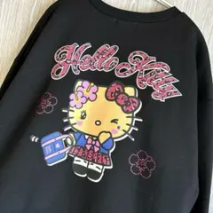【新品 3L】ハローキティ　トレーナー　日焼け　制服　コギャル　裏起毛