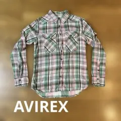 AVIREX キッズ チェックシャツ サイズM（120-130相当） アメカジ