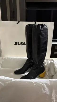 JIL SANDER NIKKI 411 ブラックロングブーツのサムネイル