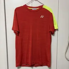 YONEX VERSICOOL バドミントンシャツ L レッド/イエロー
