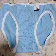 水玉模様 水色 Lサイズ サニタリーショーツ新品