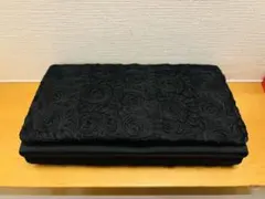 【お得】黒 花柄刺繍 クラッチバッグ　冠婚葬祭