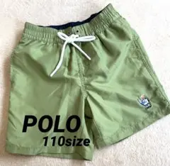 POLO オリーブグリーン水着　クマ刺繍