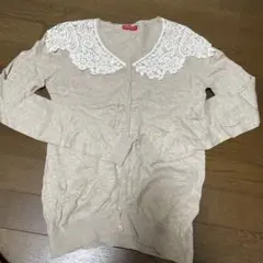 earth music & ecology Red Labelレースカーディガン