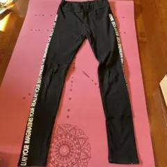 one wayキッズ ブラック レギンス 90cm サイドロゴ