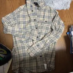 BURBERRY チェック柄長袖シャツ 140A