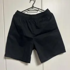 黒 ショートパンツ ゴムウエスト