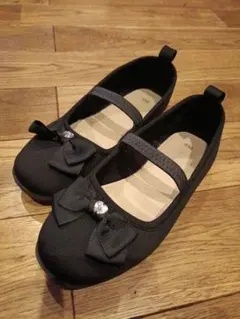 女の子 フォーマルシューズ 20cm 黒