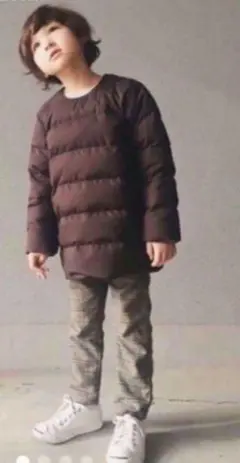 新品Ragazziプルオーバーダウン90％ジャケットコート120cm被るネイビー