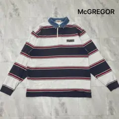 マックレガー マクレガー ラガーシャツ 長袖 ポロシャツ ボーダー ヴィンテージ