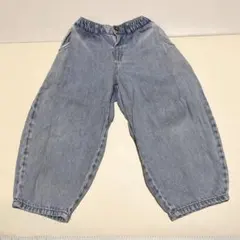ZARA キッズ バルーンシルエット デニムパンツ 104cm ライトブルー