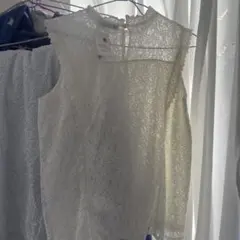 earth music&ecology オフホワイト M ノースリーブシャツ