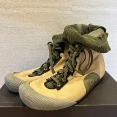 RAF SIMONS ベルクロ ハイカット レザースニーカー 42 グレー - メルカリ