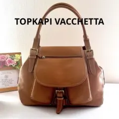 【美品】TOPKAPI VACCHETTA 肩掛けバッグ 本革 A4