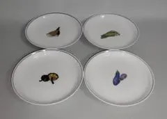 有田焼・野菜絵取皿４枚セット・アウトレット・新品未使用のサムネイル